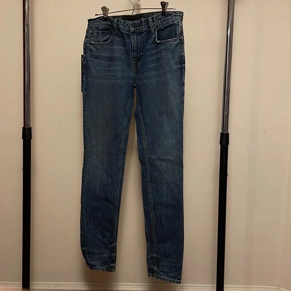 Alexander Wang Denim Jeans 002 Straight Leg Relaxed Fit - Picture 2 of 7